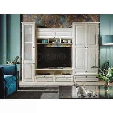 Гостиная Престиж-1 (Вариант 3) - Сандал светлый (МИФ)