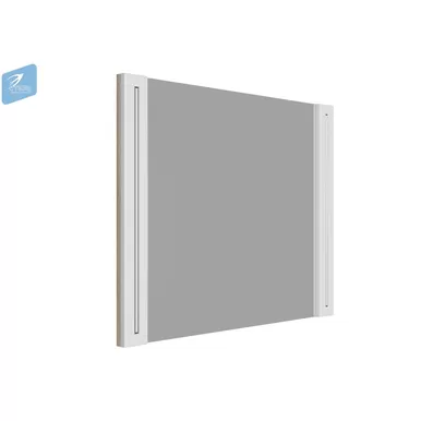 Зеркало навесное Мадлен - Ясень белый/Дуб Сонома светлый (МК Стиль)