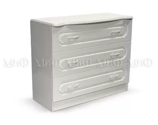 Комод Гармония - Белый/Белый глянец (МИФ)