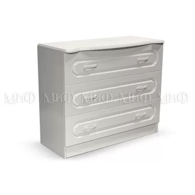 Комод Гармония - Белый/Белый глянец (МИФ)