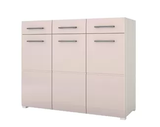 Комод Ненси (ясень шимо-капучино глянец) (Горизонт)