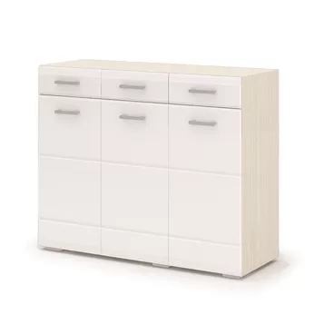 Комод Симба - Дуб белфорт / Белый глянец