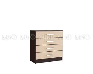 Комод Фиеста 800 (Дуб белёный/Венге) МИФ