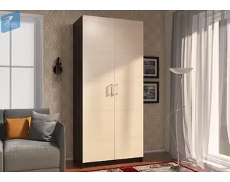 Шкаф 2 ств. Эва ШК-023 - Венге/Дуб молочный (МК Стиль)