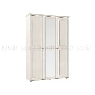 Шкаф 3 ств. Престиж-1 с зеркалом (Сандал светлый) МИФ