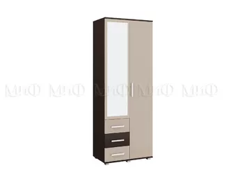 Шкаф 2 ств. Белла (Дуб беленый/Венге) МИФ