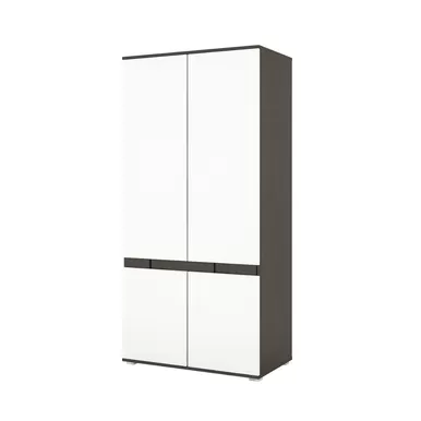 Шкаф Марсель (Белый глянец/Венге) Горизонт