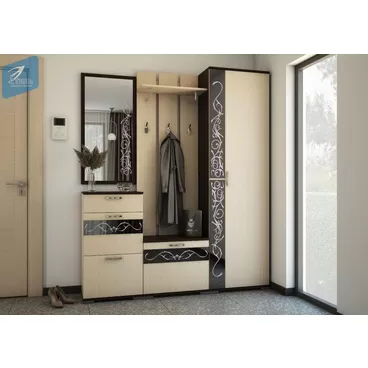 Прихожая Юнона-2 - Комплект 4 - Венге / Дуб молочный (МК Стиль)