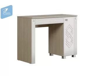 Стол туалетный Амели - Белый глянец/Дуб Сонома светлый (МК Стиль)