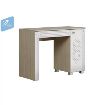 Стол туалетный Амели - Белый глянец/Дуб Сонома светлый (МК Стиль)