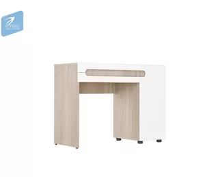 Стол туалетный СТ-025 Палермо-3 - Ясень Шимо светлый/Белый глянец (МК Стиль А)