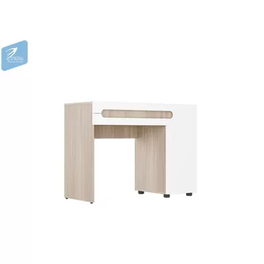 Стол туалетный СТ-025 Палермо-3 - Ясень Шимо светлый/Белый глянец (МК Стиль А)