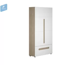 Шкаф 2-х ств. комбинир ШК-016 Палермо-3 Юниор - Ясень шимо светлый /Белый глянец (МК Стиль)