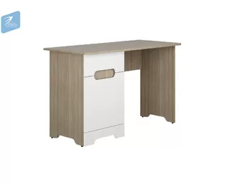 Стол письменный СТ-021 Палермо-3 Юниор - Ясень Шимо светлый/Белый глянец (МК Стиль)