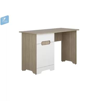Стол письменный СТ-021 Палермо-3 Юниор - Ясень Шимо светлый/Белый глянец (МК Стиль)