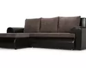 Угловой диван Цезарь (левый) коричневый