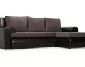 Угловой диван Цезарь (правый) коричневый