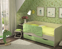 Кровать АЛИСА 1,4 Зелёный