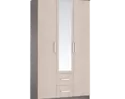 Шкаф 3-дверный Фиеста (Ясень шимо) МИФ