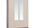Шкаф 4-дверный Фиеста (Ясень шимо) МИФ