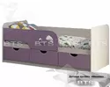 Кровать детская "Минима Лего 1,6" (пурпурный сад)