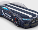Кровать-машинка Romeo-M Полиция Черная (Romack)