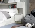 Спальня Басса - Комплект 1 - Дуб крафт белый/Дуб крафт серый (Стендмебель)