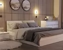 Кровать Челси 1,4 м - Белый глянец холодный / Белый (МИФ)