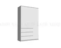 Шкаф Челси 1200 - Белый глянец холодный / Белый (МИФ)