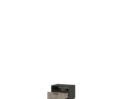 Тумба прикроватная Эдинбург ТБ 01 - Крафт серый / Железный камень (Стендмебель)