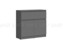 Комод Челси 800 (1 ящик, 2 двери) - Графит (МИФ)