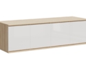 Антресоль Челси к шкафу (1600) - Белый глянец холодный / Дуб сонома (МИФ)