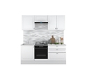Кухня Ева 2.0м - Вариант 2 - Белый софт (Горизонт)
