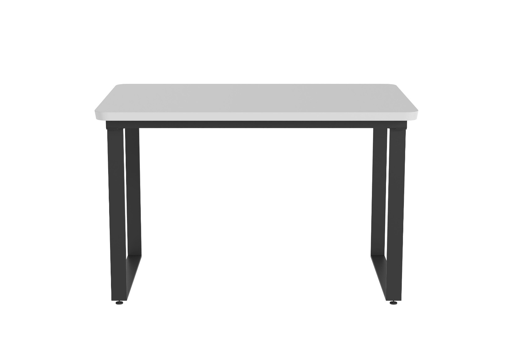 Купить Стол Детройт Лофт - Черный (подстолье квадрат)/Белый матовый (MK ...