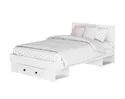 Кровать Софт КР-06 1,2 м - Эмаль белая F26/Белый (BTS)