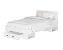 Кровать Софт КР-06 1,2 м - Эмаль белая F26/Белый (BTS)