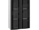 Кухня угловая Ройс 4.0х2.6м - Белый Софт/Графит Софт (ДСВ Мебель)