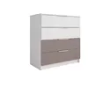 Комод Лавис КМД 800.1 - Белый/Белый Софт/Грей Софт (ДСВ Мебель)