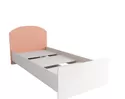 Кровать Лавис КРД 900.1 - Белый/Белый Софт/Персик Софт (ДСВ Мебель)