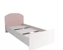 Кровать Лавис КРД 900.1 - Белый/Белый Софт/Роза (ДСВ Мебель)