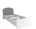 Кровать Лавис КРД 900.1 - Белый/Белый Софт/Серый Эмалит (ДСВ Мебель)