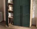 Шкаф 3-х створчатый Норд с антресолью (1200) - Дуб Крафт/Изумрудный (МИФ)
