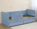 Кровать-тахта Polly ЯМБ с ортоматрасом (200x90) - Лазурный (Romack)