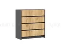 Комод Остин (4 ящика) - Дуб Крафт (МИФ)