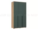 Шкафы Норд (Модульная композиция 1) - Дуб Крафт / Изумрудный (МИФ)