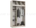 Шкаф-купе Бася/Роджина с Антресолью - Дуб Крафт серый / Кашемир (МИФ)