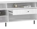 Тумба ТВ Оливия (металл) - Белый/Белый глянец (МИФ)