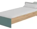 Кровать RICH КР-003 - Дуб Крафт золотой / Пастельный зеленый / Сумеречно голубой (МК Стиль)