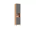 Прихожая Ирис - Комплект 1 - Дуб Крафт/Браш Графит (МИФ)