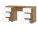 Стол письменный Хелен ПС-02 (МДФ) - Дуб Крафт золотой/Белый (Стендмебель)